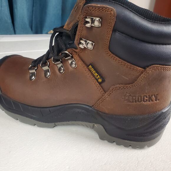 Gopcore Hiking Work Boot Waterproof Leather Composite Toe Rocky Size W6.5 NWOT - Picture 11 of 16